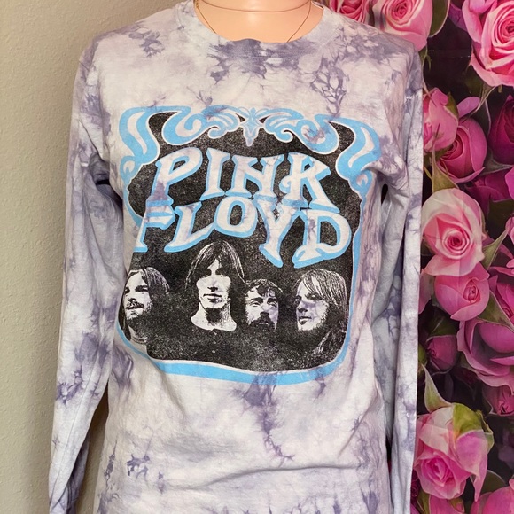 Pink Floyd tie dye long sleeves shirt 💜🎶✨ - Picture 2 of 10